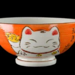 Miska do ryżu kawaii FigurKota zielona ceramiczna